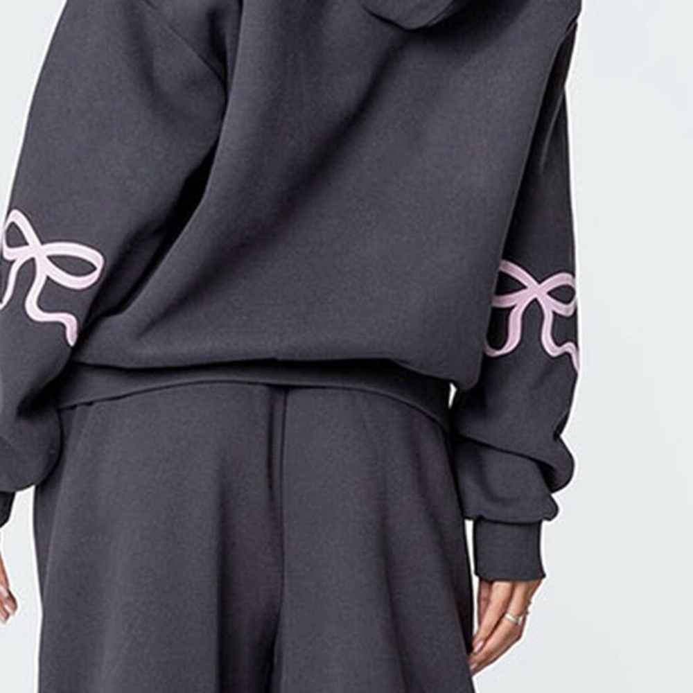 Edikted Gray Oversized Boxy Sweatshirt
